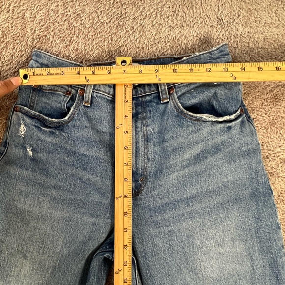 Abercrombie & Fitch Light Blue Distressed Boyfriend Jeans SIze 26 - Picture 10 of 12